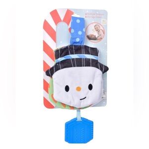 Snowman Baby Crinkle Book and Teether